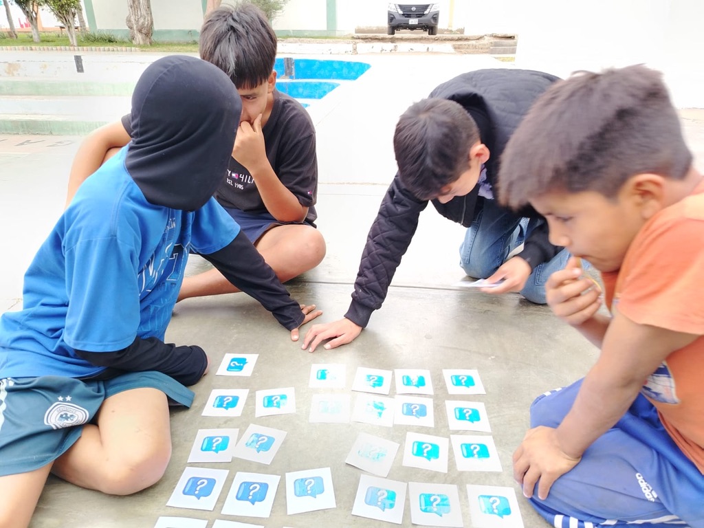 Students playing outdoors