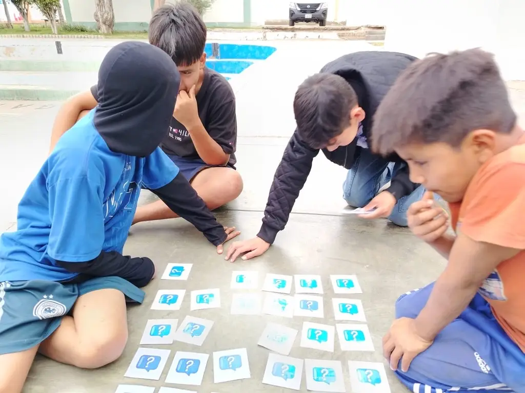 Students playing outdoors